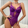 Sexy lingerie, sexy women's suspender lace one-piece hollow see through lingerie